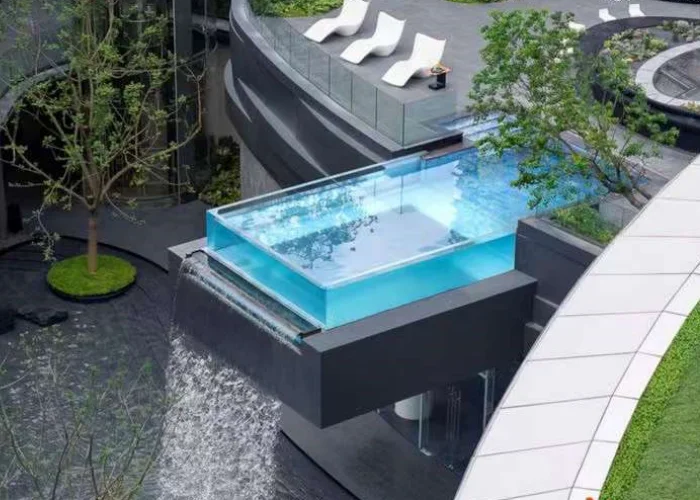 transparent pool