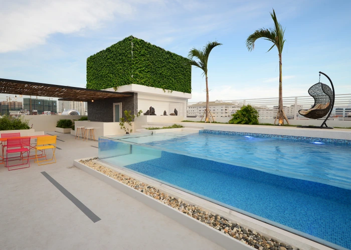 acrylic glass above ground pool