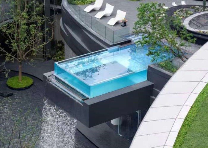 Glass Bottom Swimming Pool Vanke Real Estate Project